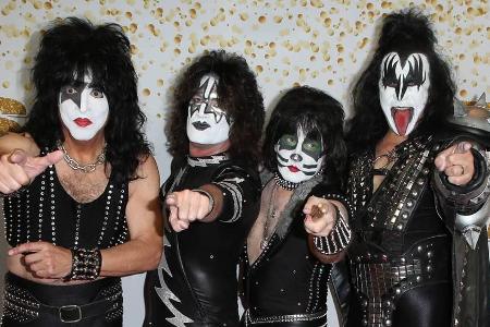 Hard-Rock-Band KISS in der US-Show 