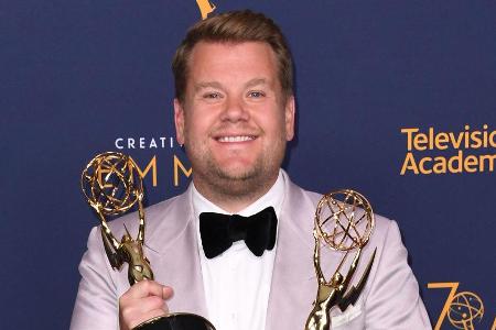 James Corden reagiert schon mal unfreundlich auf die Fragen der Journalisten