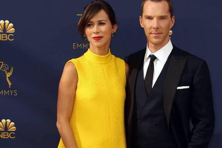 Verdächtige Rundung? Benedict Cumberbatch und seine Ehefrau Sophie Hunter bei der diesjährigen Emmy-Verleihung