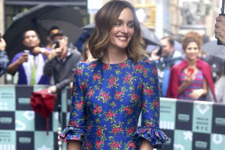 Leighton Meester bei der Ankunft zu einer Talkshow in New York