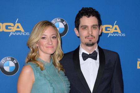 Damien Chazelle samt seiner besseren und nun auch angetrauten Hälfte, Schauspielerin Olivia Hamilton