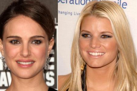 Natalie Portman (l.) entschuldigt sich bei Jessica Simpson