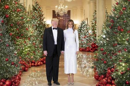 Weihnachtsgrüße von Melania und Donald Trump aus dem Weißen Haus