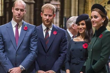 Die britischen Prinzen und ihre Frauen sorgen derzeit für viele Schlagzeilen