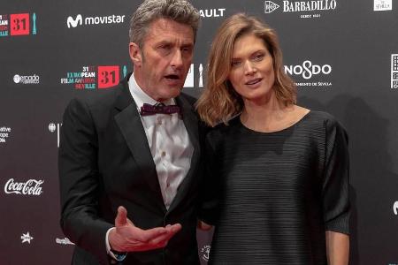 Der Abräumer des Abends: Regisseur Pawel Pawlikowski mit seiner Frau in Sevilla