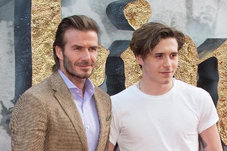 Ein gutes Team: David Beckham und sein Sohn Brooklyn Beckham