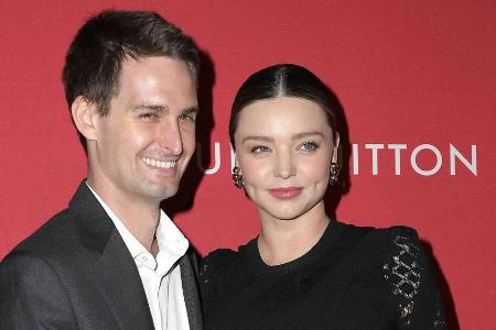 Evan Spiegel und Mirana Kerr auf einem Event im Februar