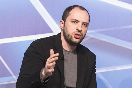 Jan Koum auf dem Mobile World Congress in Barcelona