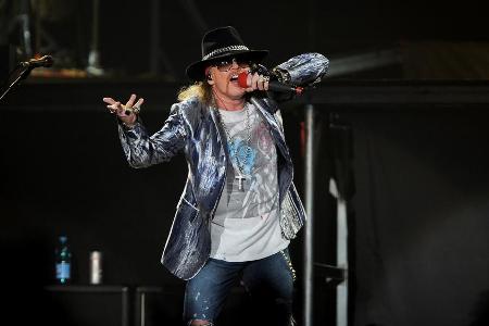 Axl Rose während eines Live-Auftritts seiner Band Guns N' Roses