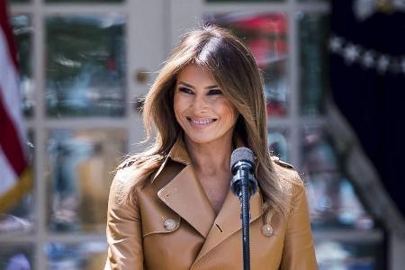 Melania Trump präsentierte ihr Programm mit einem Lächeln Melania Trump präsentierte ihr Programm mit einem Lächeln