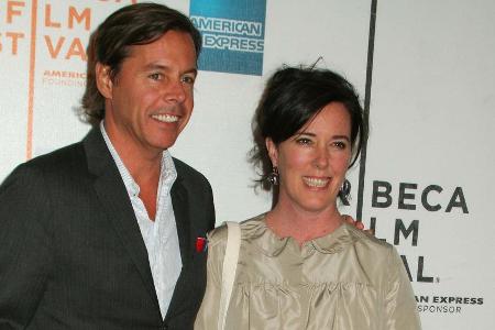 Kate Spade hier zusammen mit ihrem Ehemann Andy Spade bei einer Veranstaltung im Jahr 2008