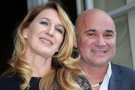 Steffi Graf und Andre Agassi bei einem gemeinsamen Auftritt in Paris