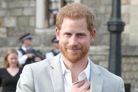 Prinz Harry, nur wenige Stunden vor seiner Hochzeit am 19. Mai