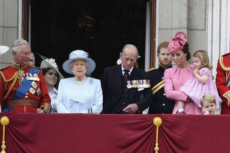 Die Royals bei der Militärparade im vergangenen Jahr