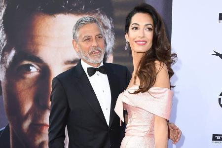 Strahlend schön: Amal und George Clooney bei der Gala zu seinem AFI Life Achievement Award