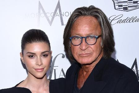 Der Geschäftsmann Mohamed Hadid mit seiner 33 Jahre jüngeren Ehefrau Shiva Safai