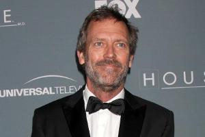 Hugh Laurie auf einer Party zur letzten Folge von "Dr. House"