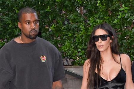 Kanye West und seine Ehefrau Kim Kardashian in New York City