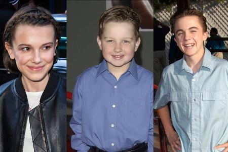 Millie Bobby Brown, Angus T. Jones und Frankie Muniz (v.l.) sind bzw. waren drei der bestbezahlten Serien-Kids Millie Bobby Brown, Angus T. Jones und Frankie Muniz (v.l.) sind bzw. waren drei der bestbezahlten Serien-Kids