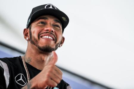 Formel-1-Fahrer Lewis Hamilton wird zum Model