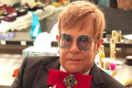 Unter dieses Bild schrieb David Furnish seine Glückwünsche Unter dieses Bild schrieb David Furnish seine Glückwünsche