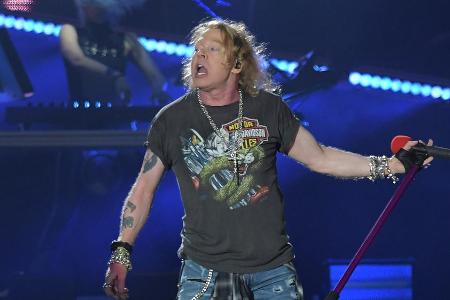 Axl Rose bei einem Auftritt in Brasilien