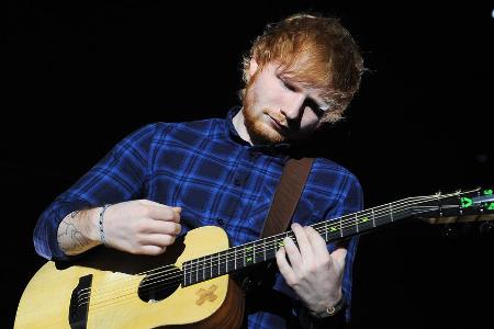 Ed Sheeran während eines Auftritts in Prag Ed Sheeran während eines Auftritts in Prag