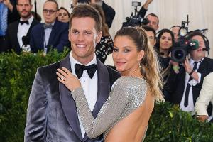 So süß achten Gisele Bündchen und Tom Brady aufeinander