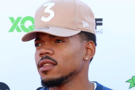 Chance the Rapper während eines Events in Santa Monica Chance the Rapper während eines Events in Santa Monica