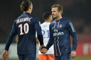 Immer für einen Spaß zu haben: David Beckham und Zlatan Ibrahimovic