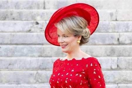 Königin Mathilde am belgischen Nationalfeiertag