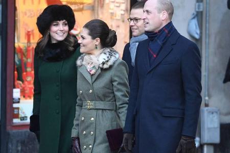 Vier Royals in Stockholm (v.l.): Herzogin Kate, Kronprinzessin Victoria, Prinz Daniel und Prinz William Vier Royals in Stockholm (v.l.): Herzogin Kate, Kronprinzessin Victoria, Prinz Daniel und Prinz William