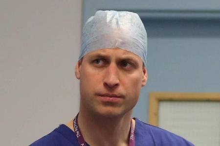 Prinz William im Royal Marsden Hospital in London