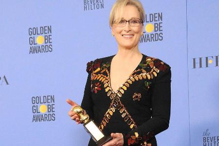 2016 bekam Meryl Streep bei den Golden Globes den Cecil B. DeMille Award verliehen, den Ehrenpreis