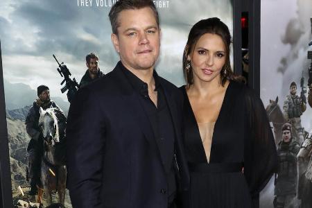 Matt Damon und seine Frau Luciana Barroso bei der Premiere von 