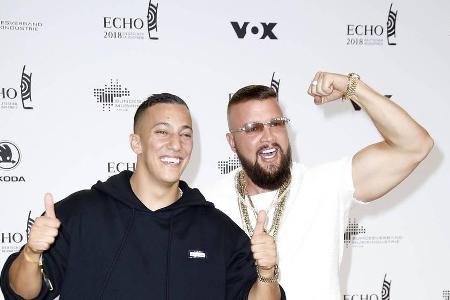 Farid Bang (l.) und Kollegah bei der Echo-Verleihung