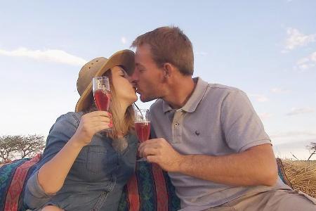 Gerald und Anna freuen sich auf ihre gemeinsame Zukunft in Namibia
