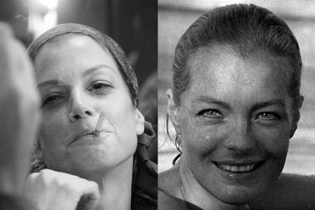 Marie Bäumer (l.) spielt Romy Schneider im Film 