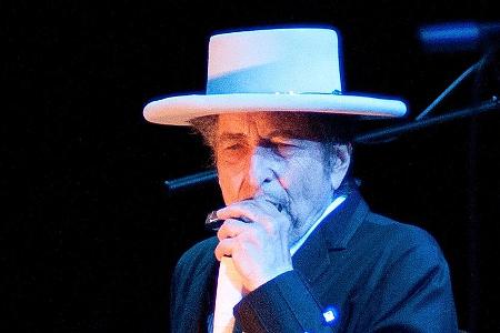 Bob Dylan bei einem Auftritt