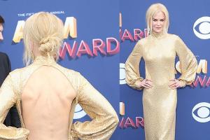 Nur von hinten war Nicole Kidmans Kleid ein Kracher