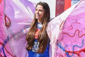London Marathon: Katie Price als Lunge auf der Strecke