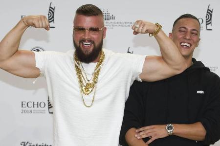 Kollegah (l.) und Farid Bang bei der Echo-Verleihung