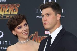 Scarlett Johansson und Colin Jost bei der "Avengers: Infinity War"-Premiere