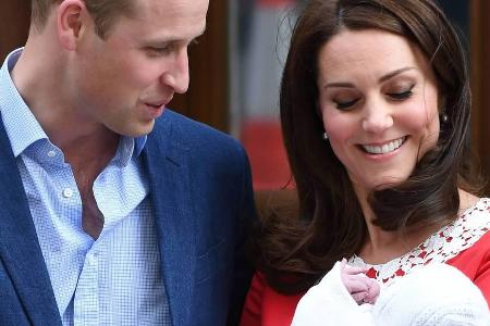 Prinz William und Herzogin Kate mit ihrem dritten Kind