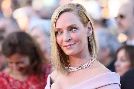 Uma Thurman bei einem Auftritt in Cannes