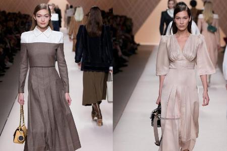 Gigi und Bella Hadid bei der Herbst/Winter-Show von Fendi Gigi und Bella Hadid bei der Herbst/Winter-Show von Fendi