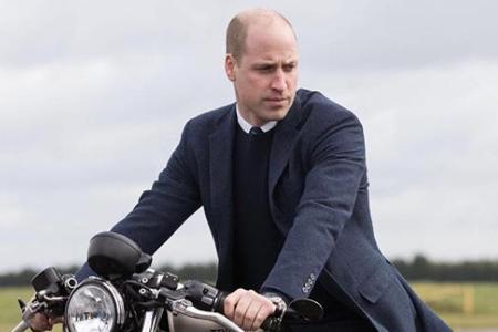 Macht auch auf dem Motorrad eine gute Figur: Prinz William