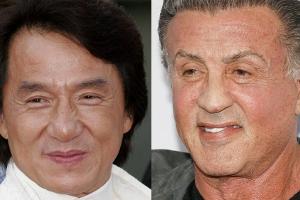 Jackie Chan und Sylvester Stallone (r.) standen noch nie gemeinsam vor der Kamera