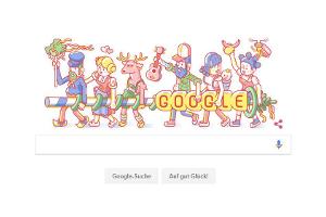 Google feiert den Maibaum mit einem Doodle