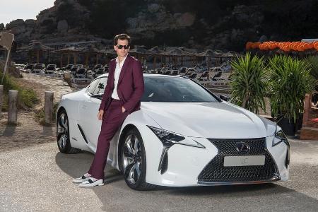 Mark Ronson beim Shooting auf Ibiza